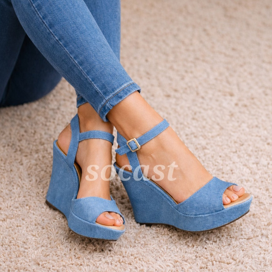 Sandalia Jeans moderna