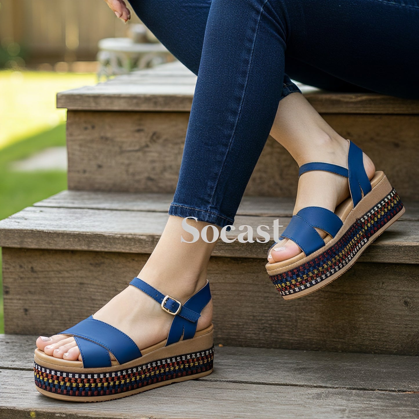 Sandalia étnica casual
