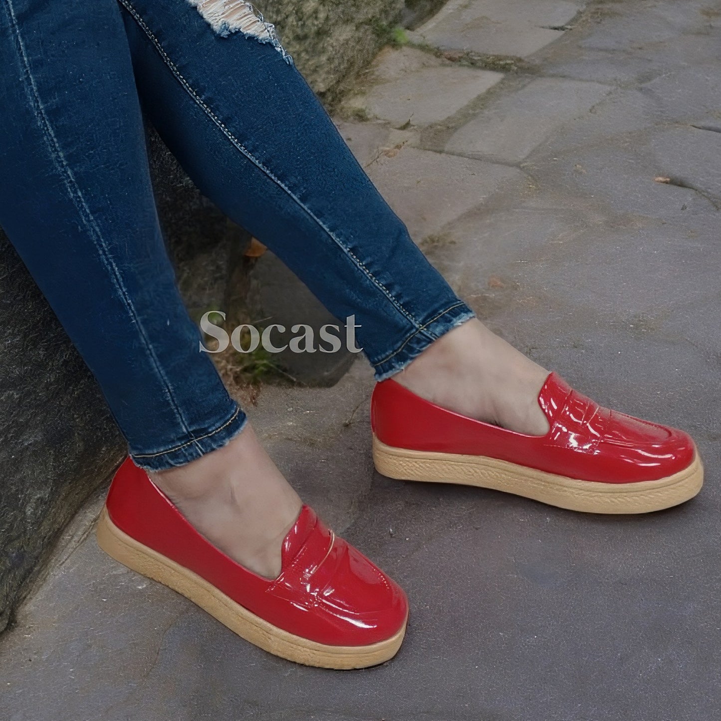 Mocasín urbano charol