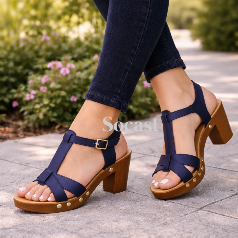 Sandalia Ova madera