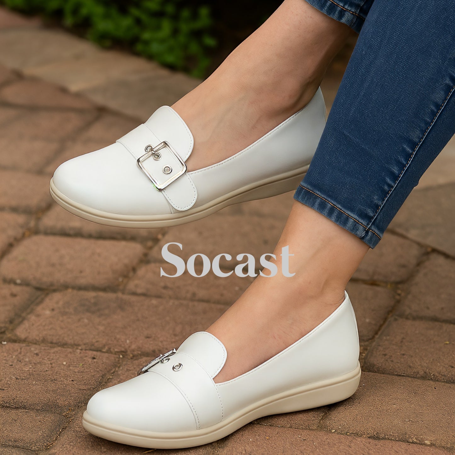 Mocasín confort hebilla