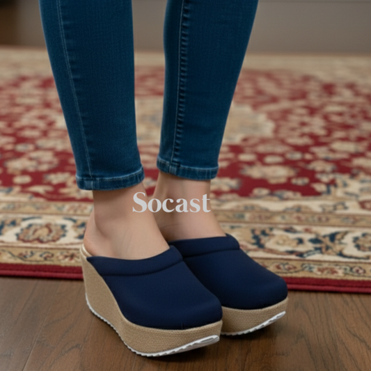 Zueco plataforma yute