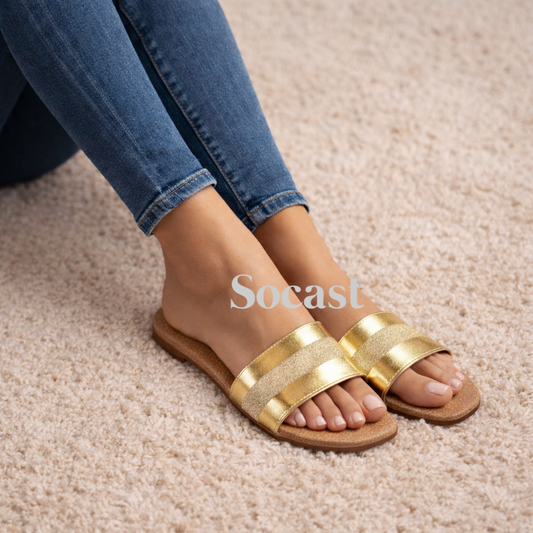 Sandalia brillo natural