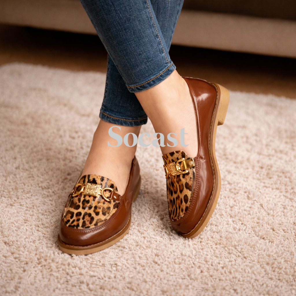 Mocasín Aurora animal print