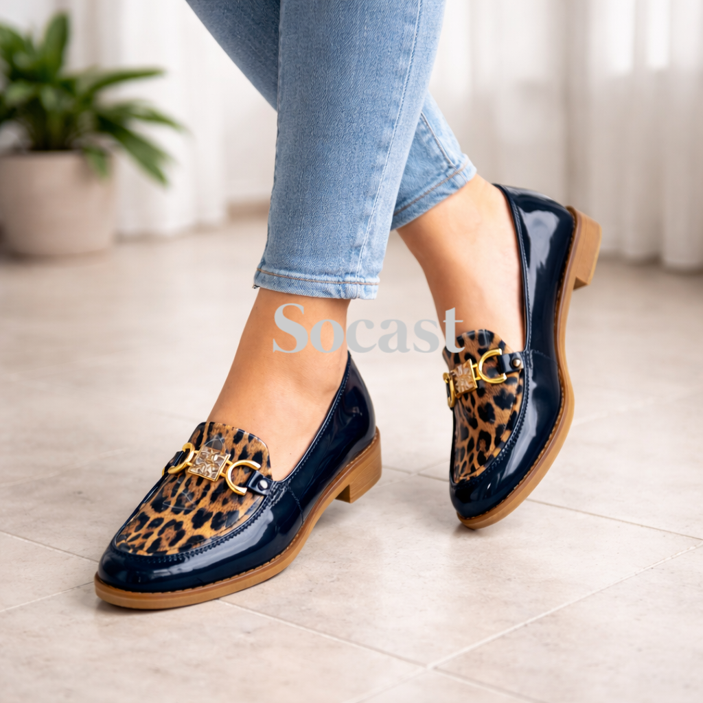 Mocasín Aurora animal print