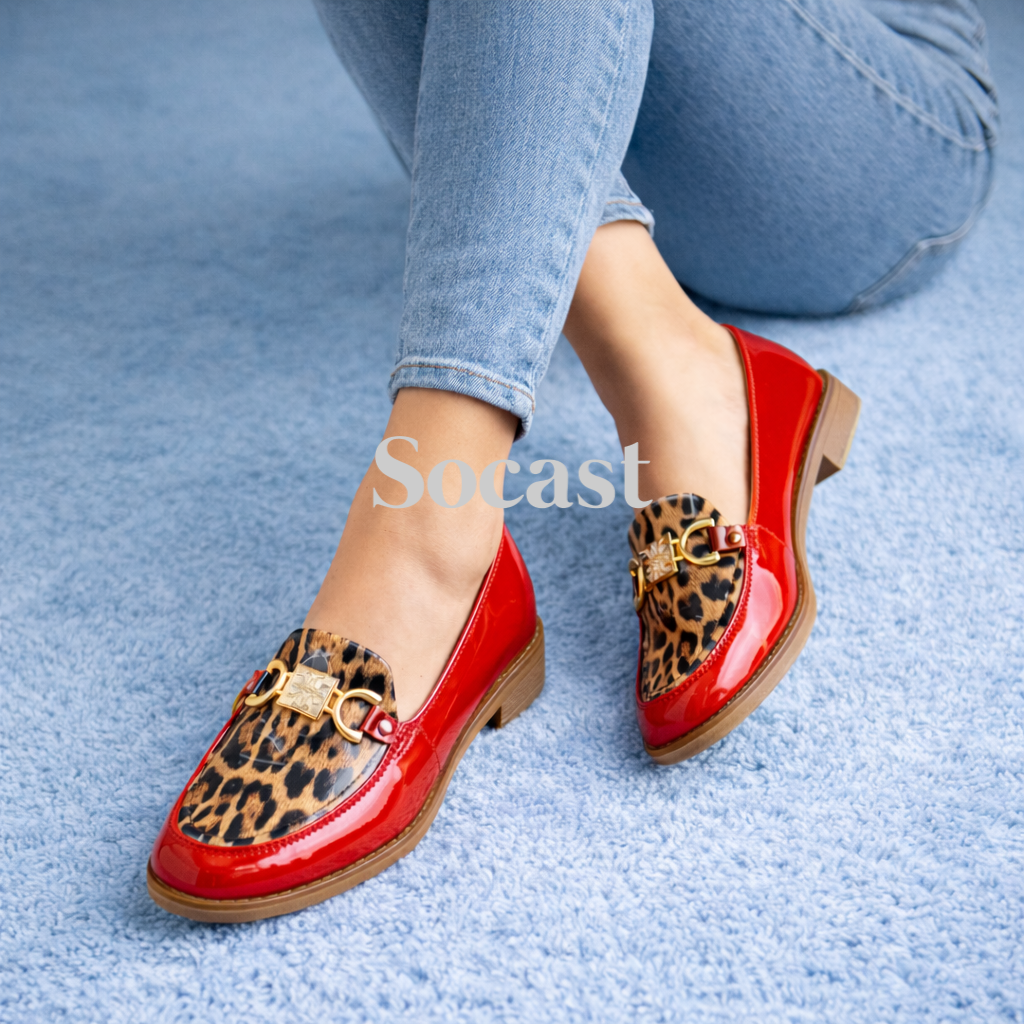 Mocasín Aurora animal print