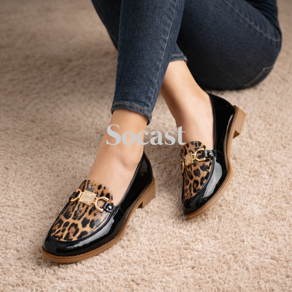 Mocasín Aurora animal print