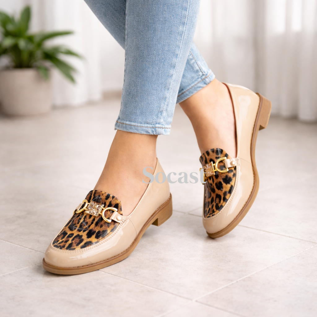 Mocasín Aurora animal print