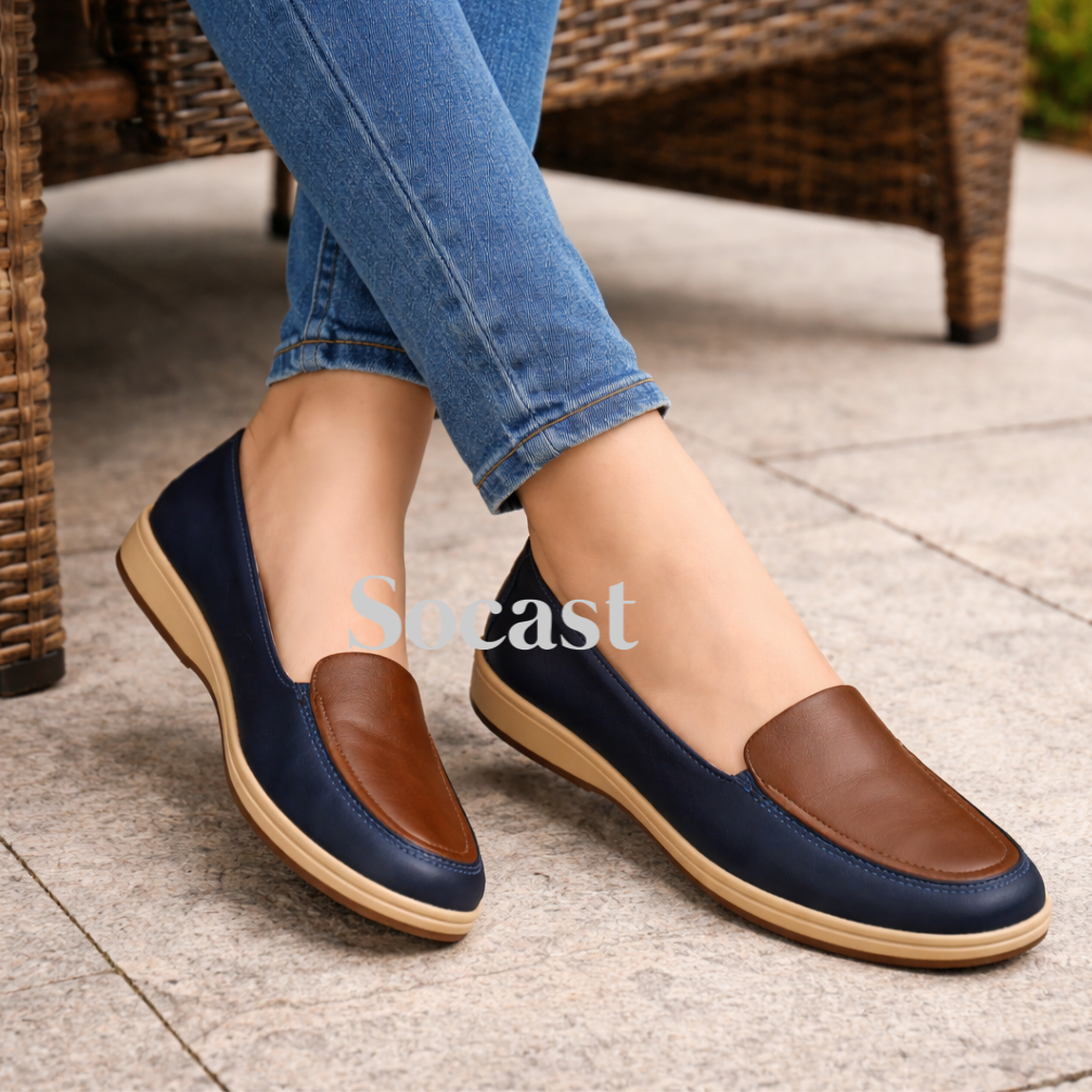 Mocasín bicolor confort