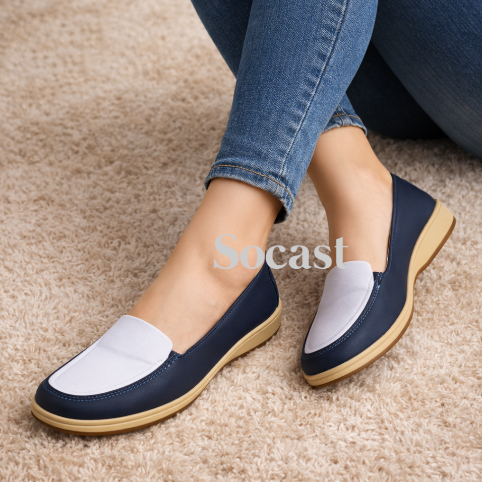 Mocasín bicolor confort