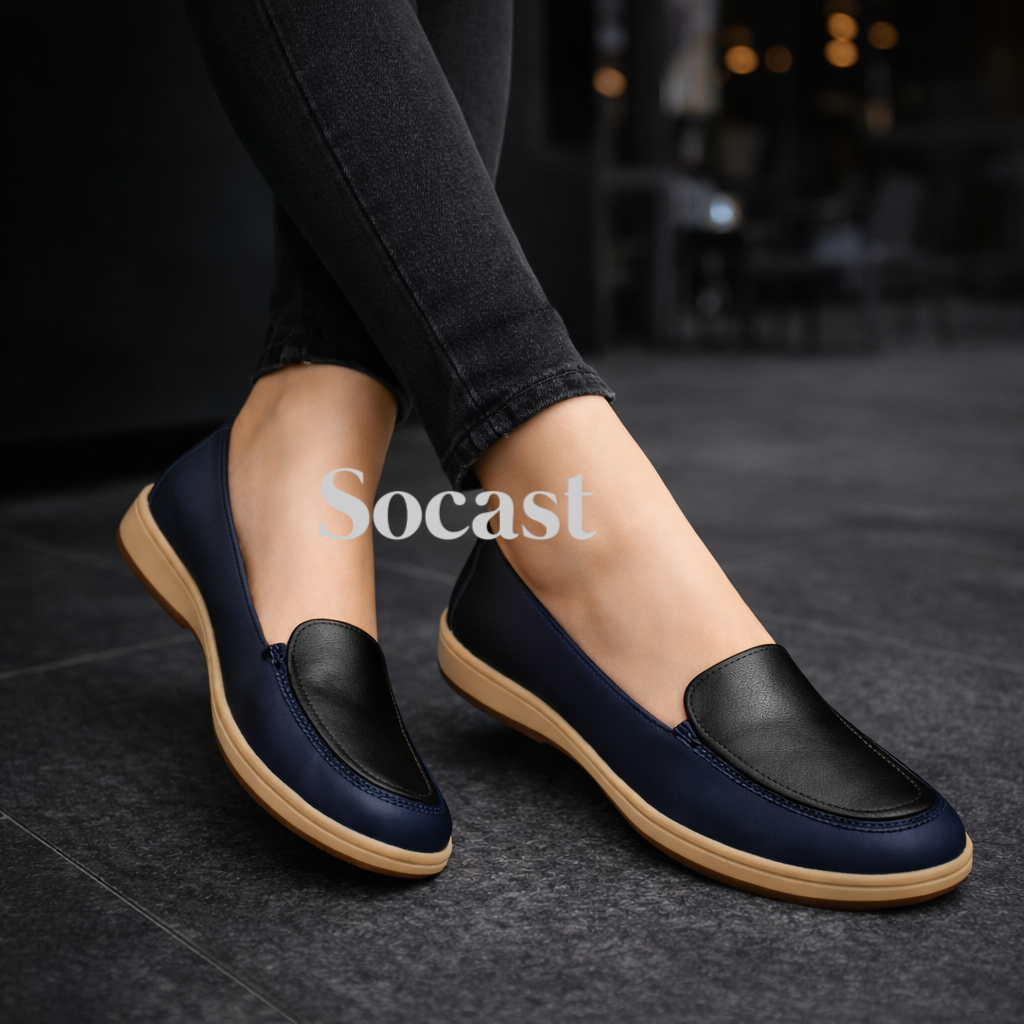 Mocasín bicolor confort