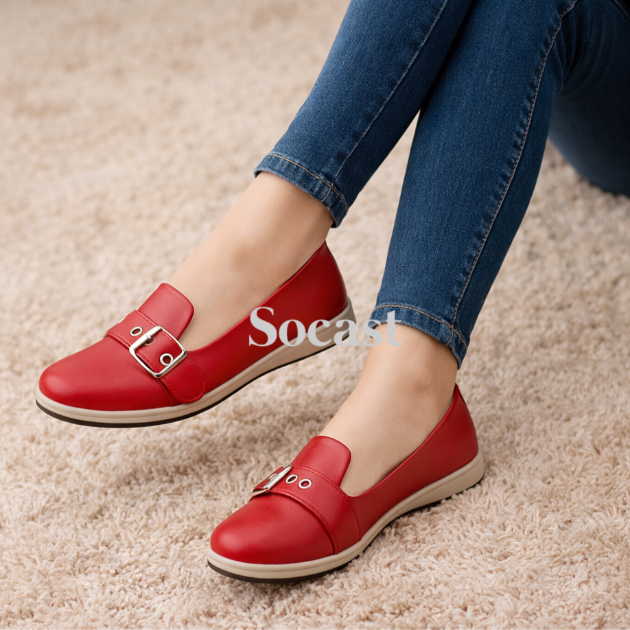 Mocasín confort hebilla