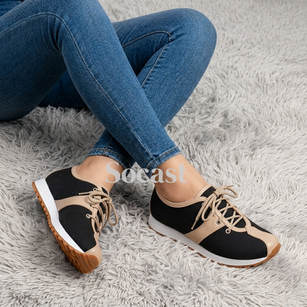 Tenis casual bicolor