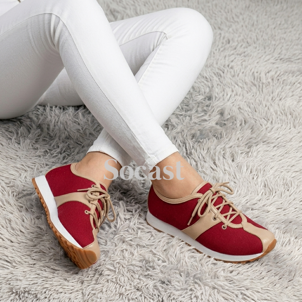 Tenis casual bicolor