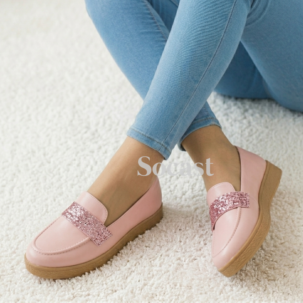 Mocasín brillo elegante