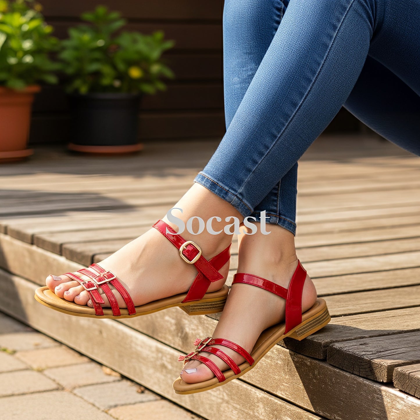 Sandalia rubí casual